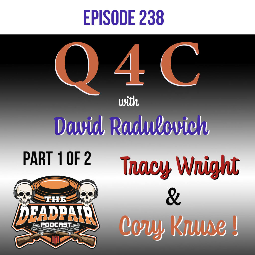 Welcome to the start of another great year with the Dead Pair Podcast!  We kick things off this year with a 2 part Questions For The Coaches with Tracey Wright, Cory Kruse, and David Radulovich!   Tracey will actually be helping with this episode as a co-host. Each coach takes 2 of your questions that were submitted in the later part of 2025. Each coach offers a unique perspective, as they see it from their coaching experience.